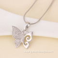 Xuping Copper Jewelry Butterfly Pendant in Rhodium Color